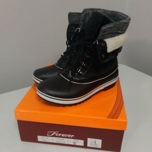 ⛷️Forever Black Woman's Winter Insulated Boots